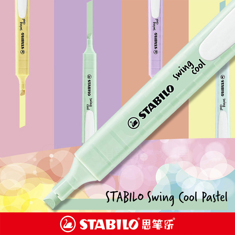 Stabilo Marker Swing Cool - 6 Pcs Stabilo Markeerstift 275 Macaron