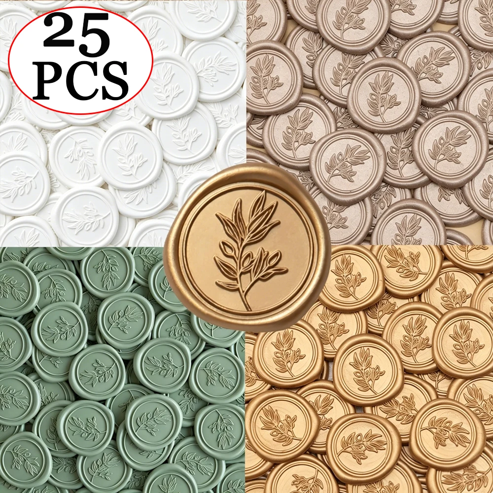 25 stks/set Olijftakken Bladpa - Wax Seal Stamp Set recensie en prijs