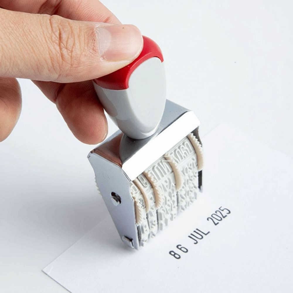 Praktische digitale datumsstem - Rubber Date Stamp recensie en prijs