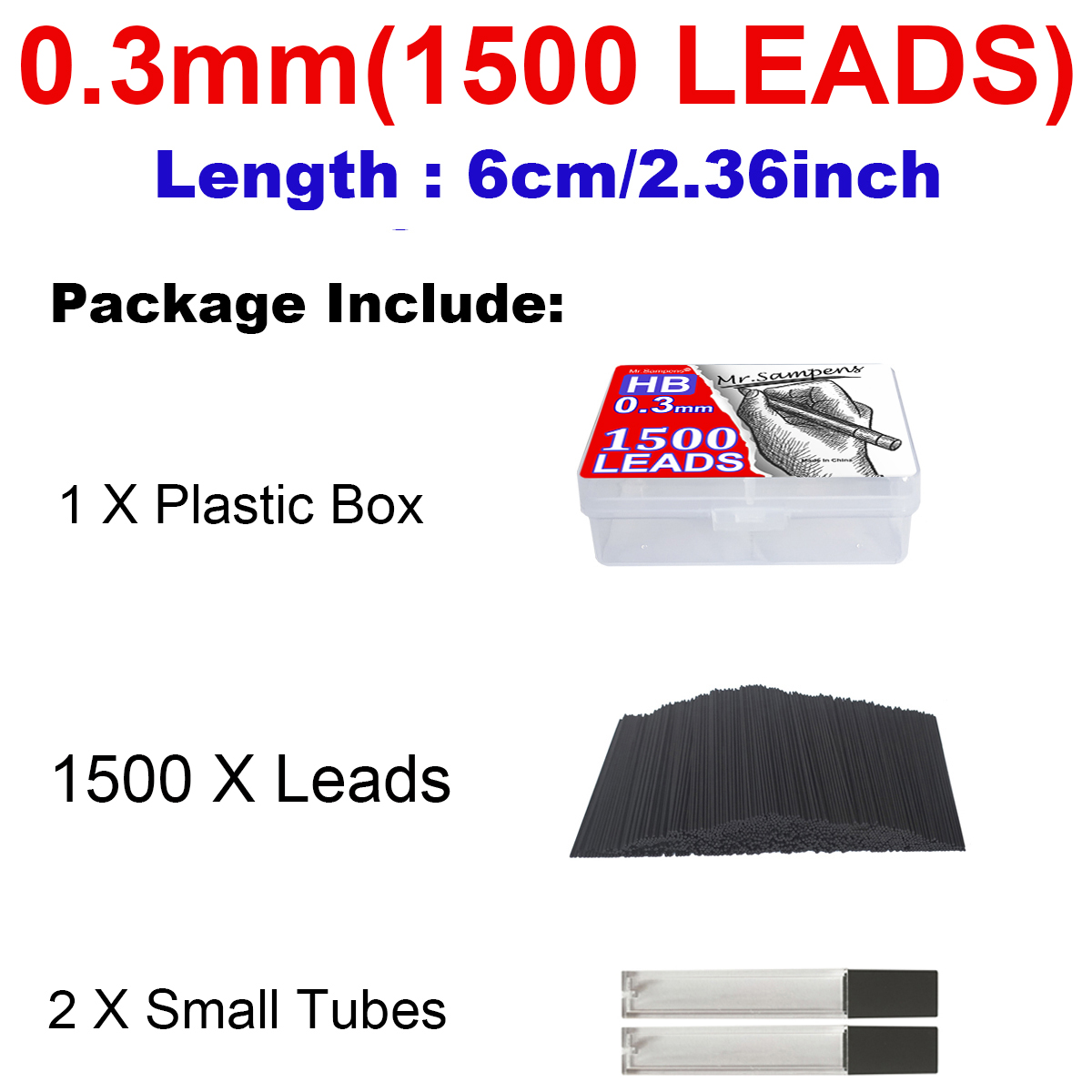 1500-Pack 0.3mm HB Automatisch - Mechanical Pencil 0.3 recensie en prijs